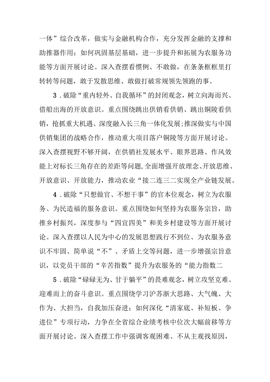 XX市供销关于开展“思想大解放、环境大优化、能力大提升、作风大转变、任务大落实”讨论活动实施方案.docx_第2页