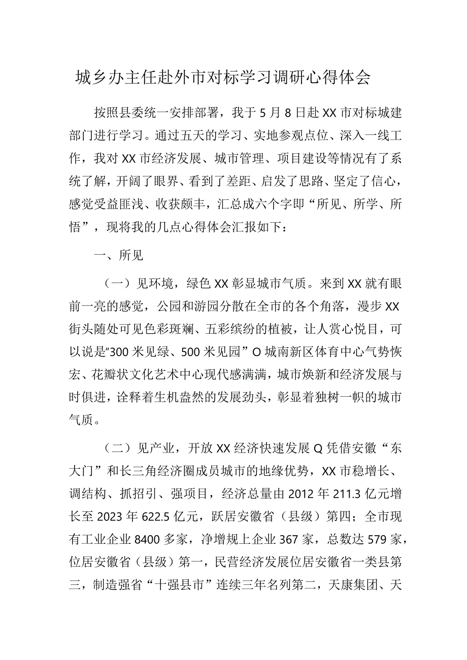 城乡办主任赴外市对标学习调研心得体会.docx_第1页