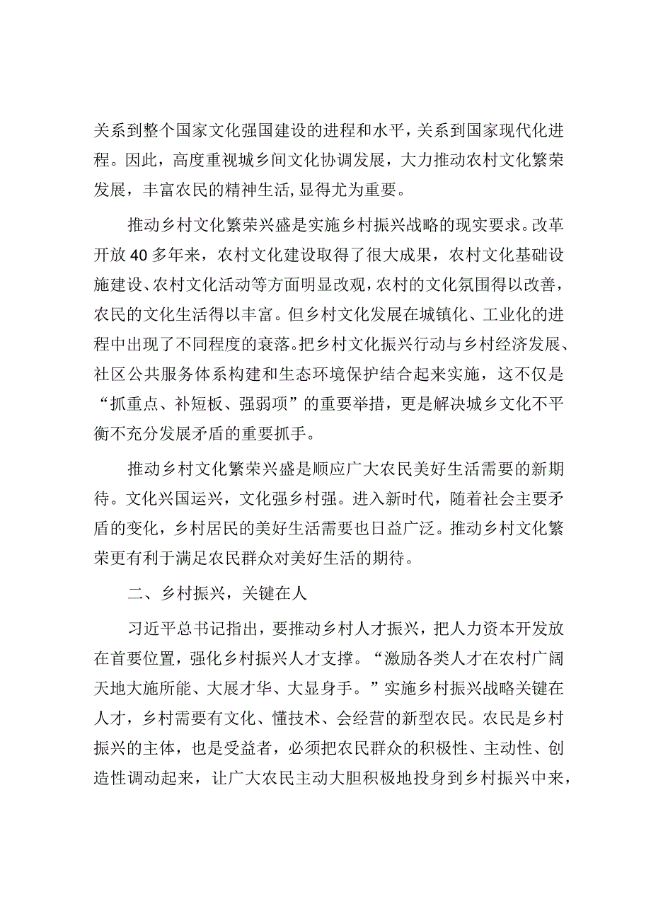 研讨发言：以文化推进乡村振兴战略.docx_第2页