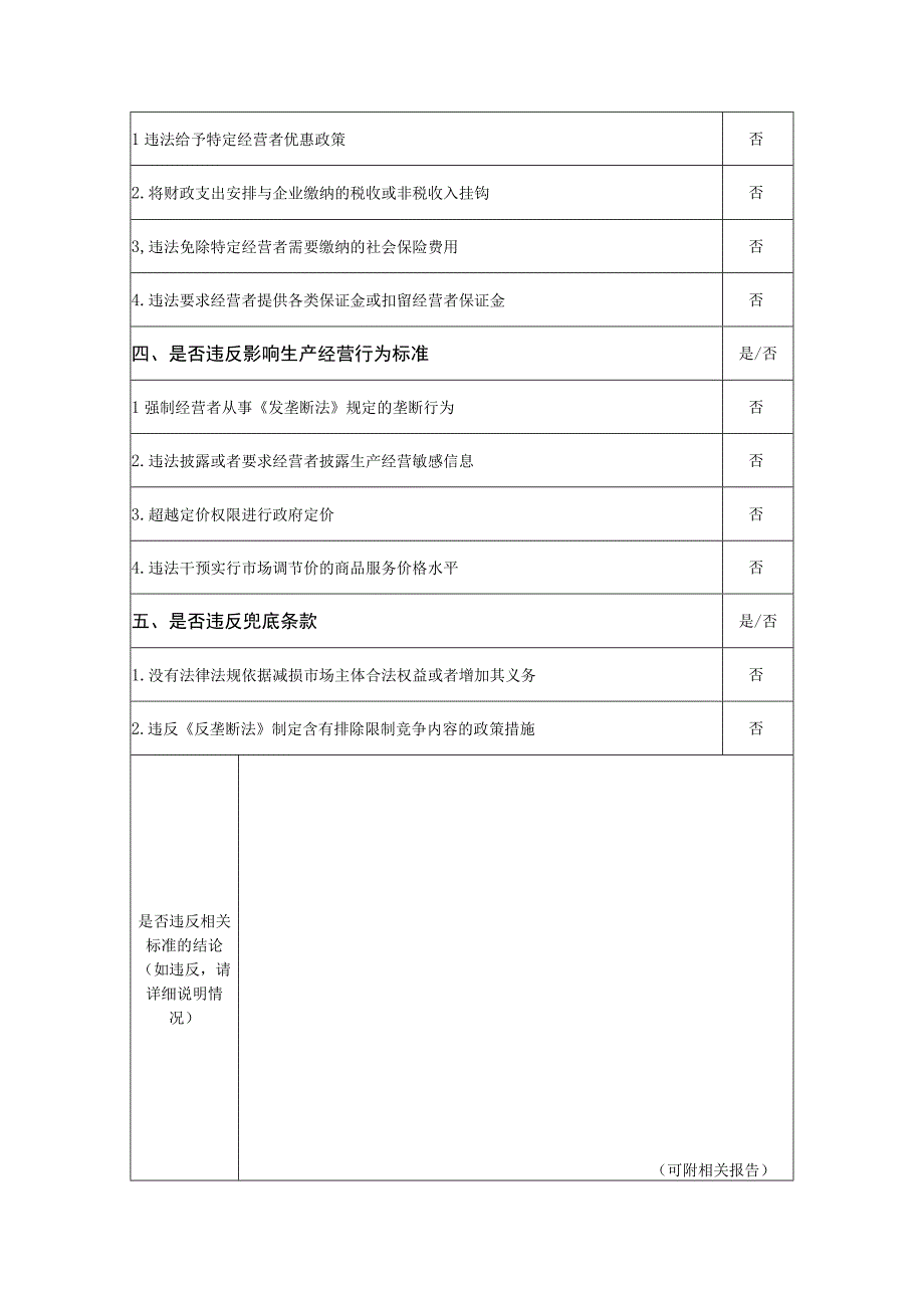 湛江市市级示范性就业扶贫基地认定管理暂行办法公平竞争审查表.docx_第3页