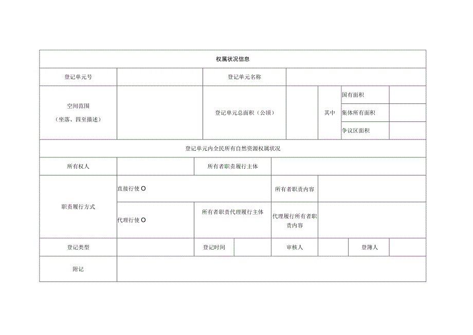 自然资源登记簿样式、单元代码编制规则、首次登记通告和公告样式.docx_第2页