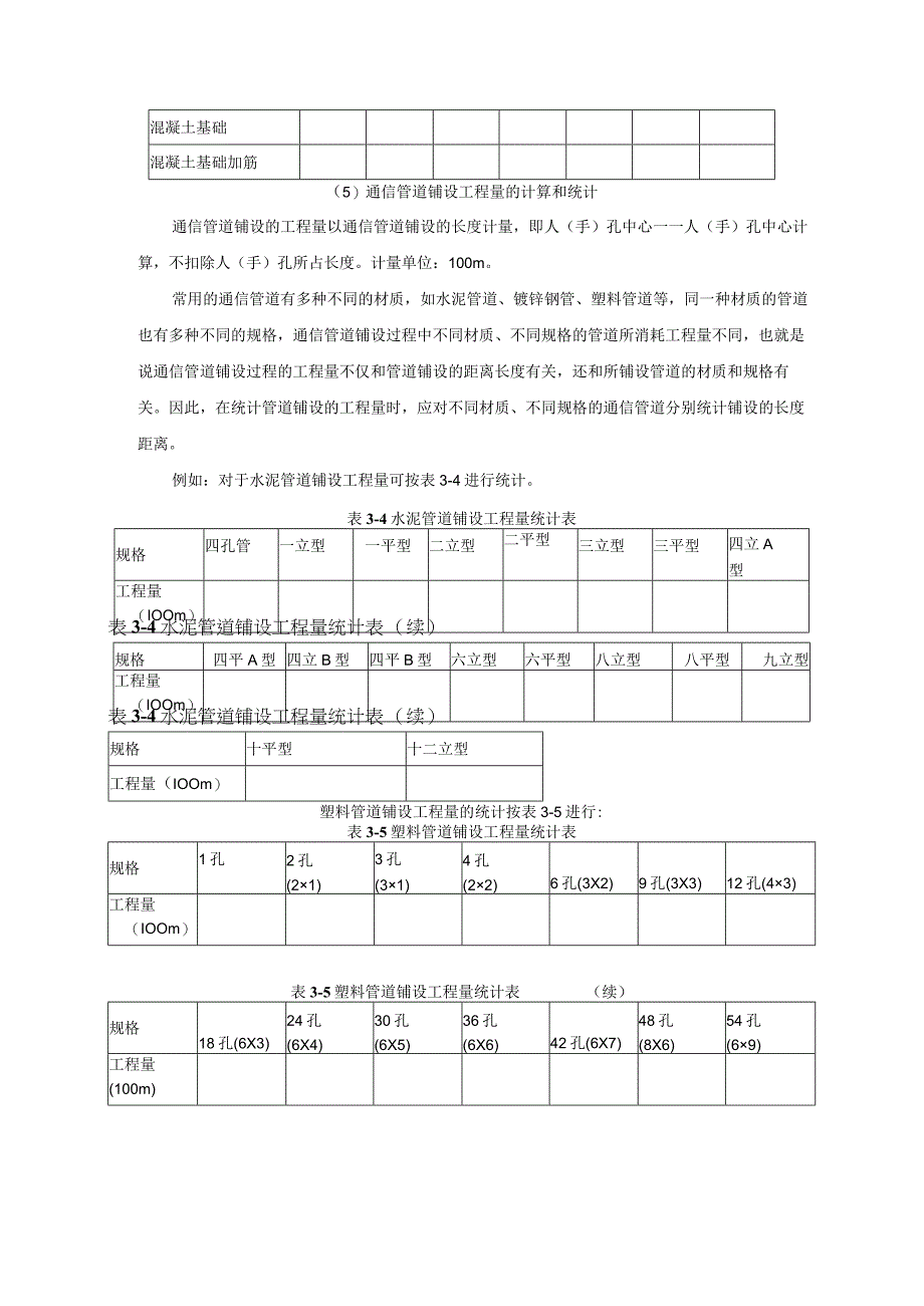 通信工程概预算课件：统计通信管道工程工程量二.docx_第2页