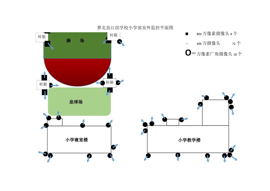 萝北县江滨学校小学部室外监控平面图.docx_第1页