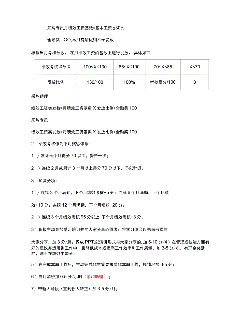 采购部关键绩效考核指标表.docx_第2页