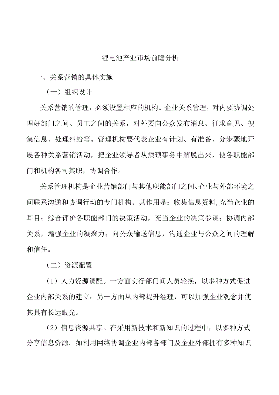 锂电池产业市场前瞻分析.docx_第1页