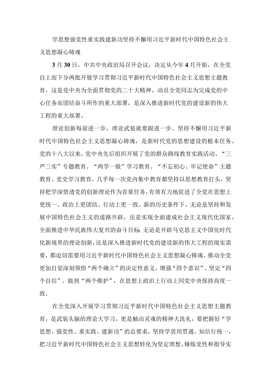 2023年学思想强党性重实践建新功党课讲稿共12篇.docx_第2页