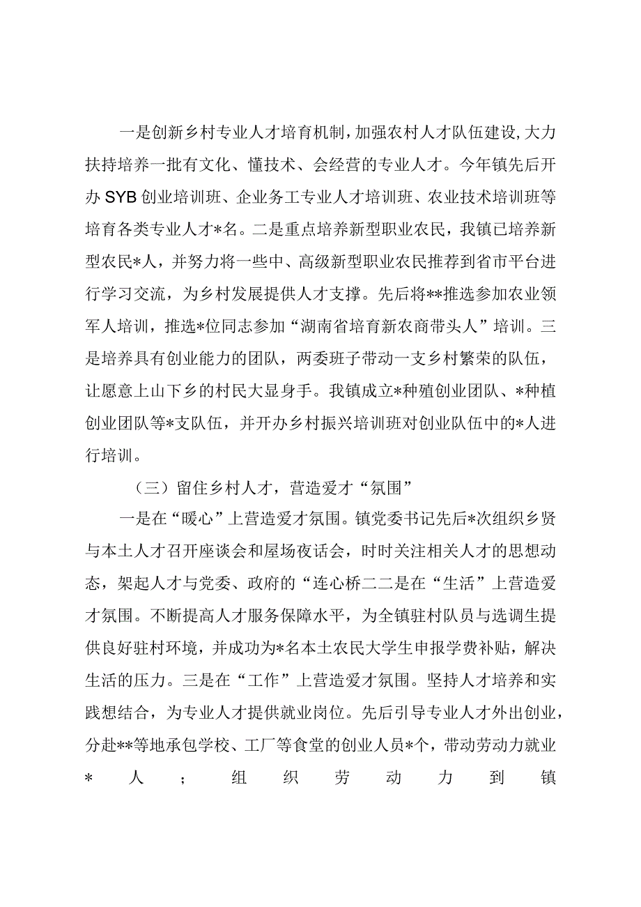 乡镇人才工作开展及特色亮点总结（最新分享）.docx_第2页