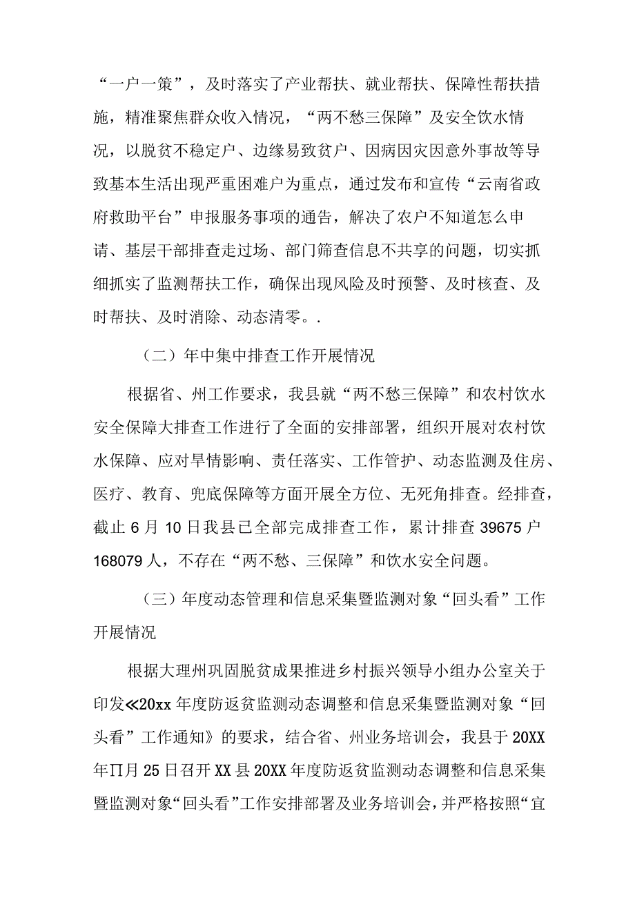 xx县乡村振兴局防返贫动态监测和帮扶年度总结报告.docx_第2页