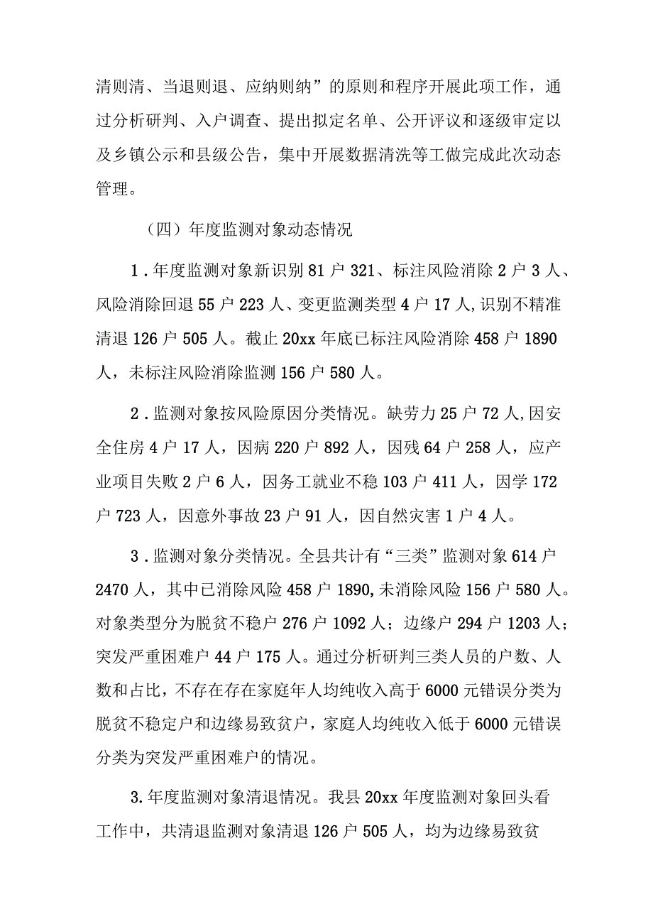 xx县乡村振兴局防返贫动态监测和帮扶年度总结报告.docx_第3页