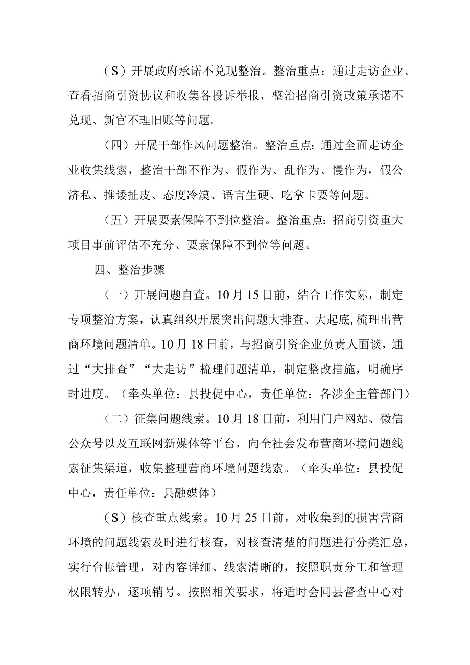 XX县营商环境突出问题专项整治工作方案.docx_第2页