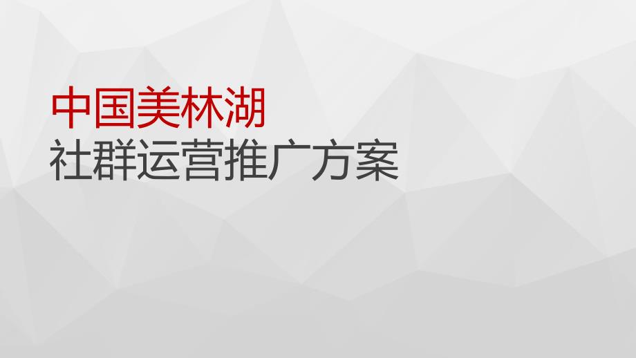 中国美林湖小镇社群运营推广方案.pptx_第1页