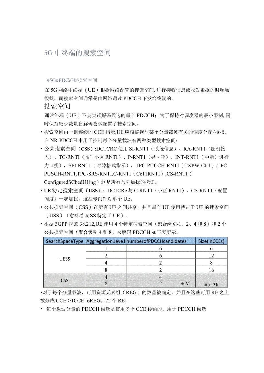 5G中终端的搜索空间.docx_第1页