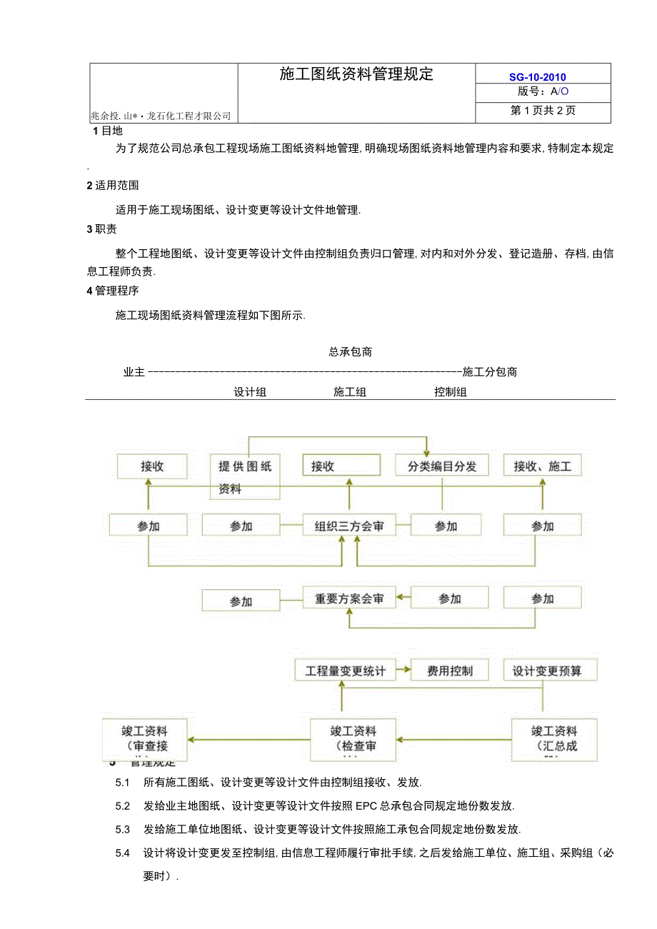 SG施工现场图纸资料管理规定.docx_第1页