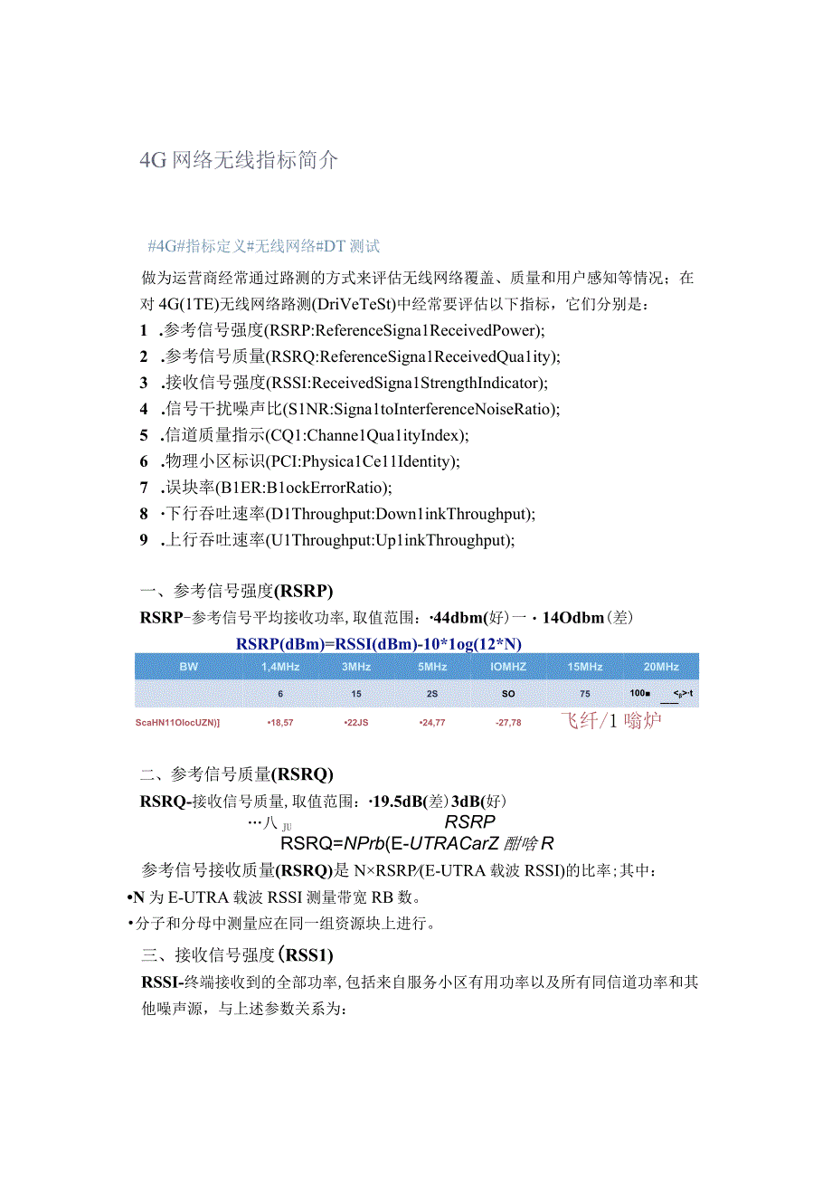 4G网络无线指标简介.docx_第1页