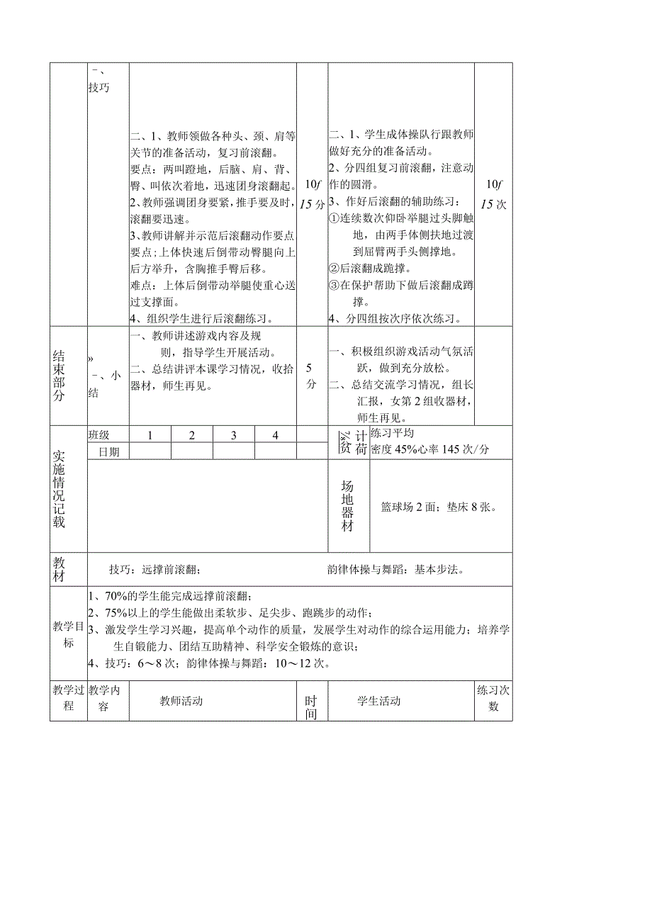 初中体育教案全集.docx_第1页