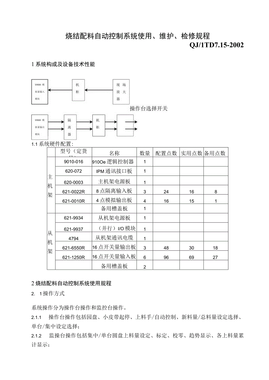 电子秤自动配料控制系统使用、维护、检修规程.docx_第1页