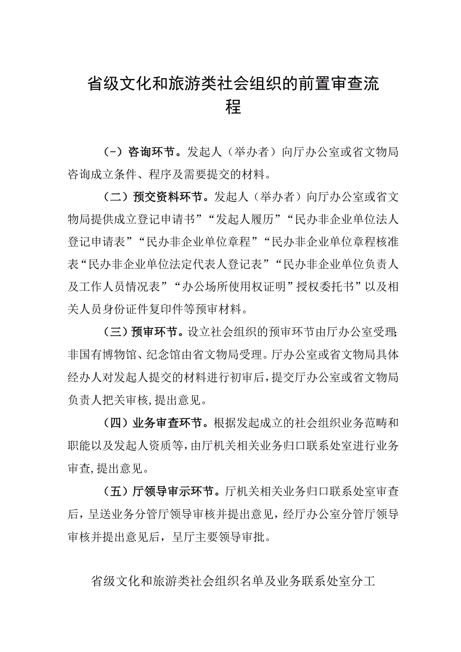 省级文化和旅游类社会组织的前置审查流程.docx_第1页