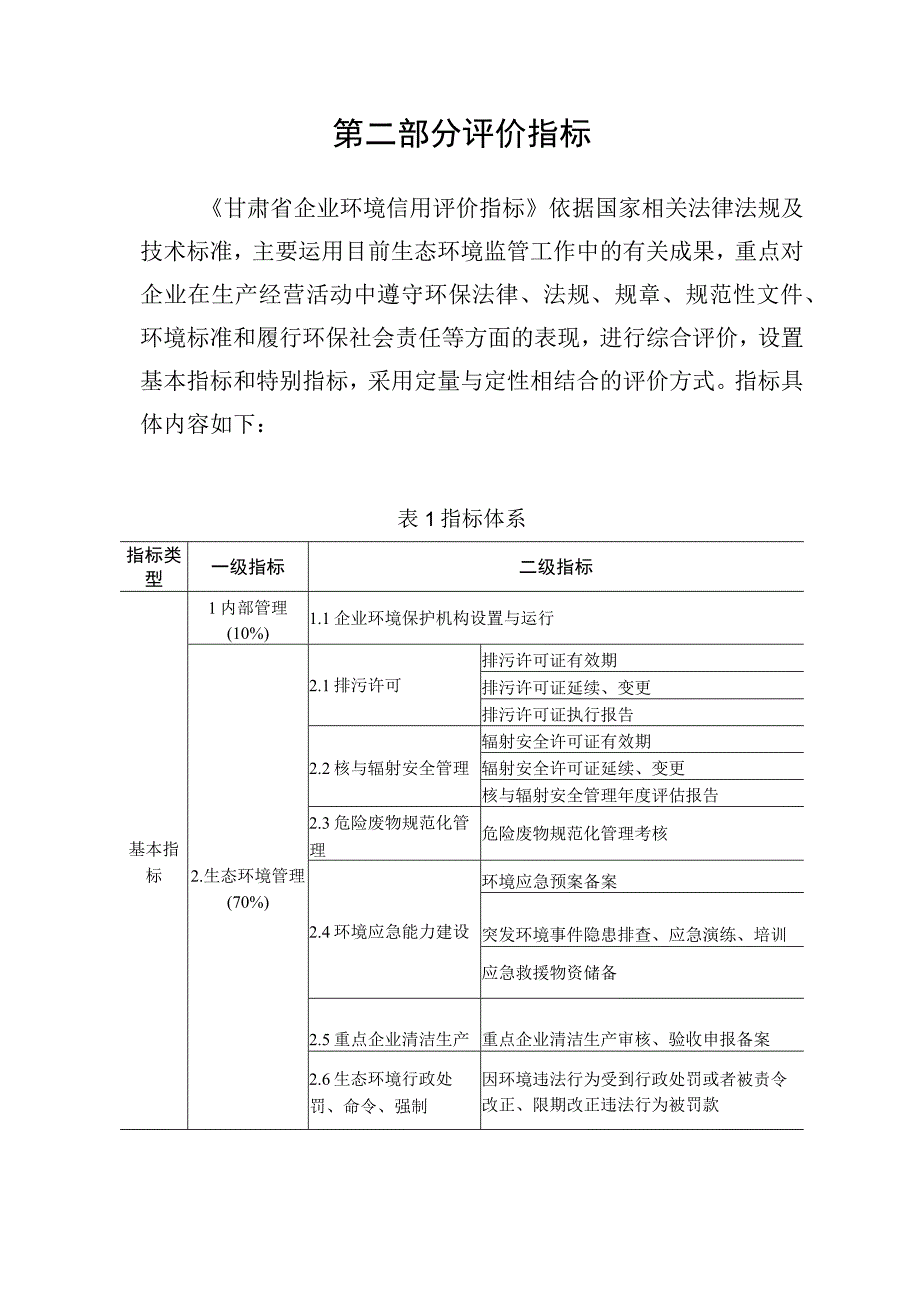 甘肃省企业环境信用评价指标与评价方法.docx_第3页