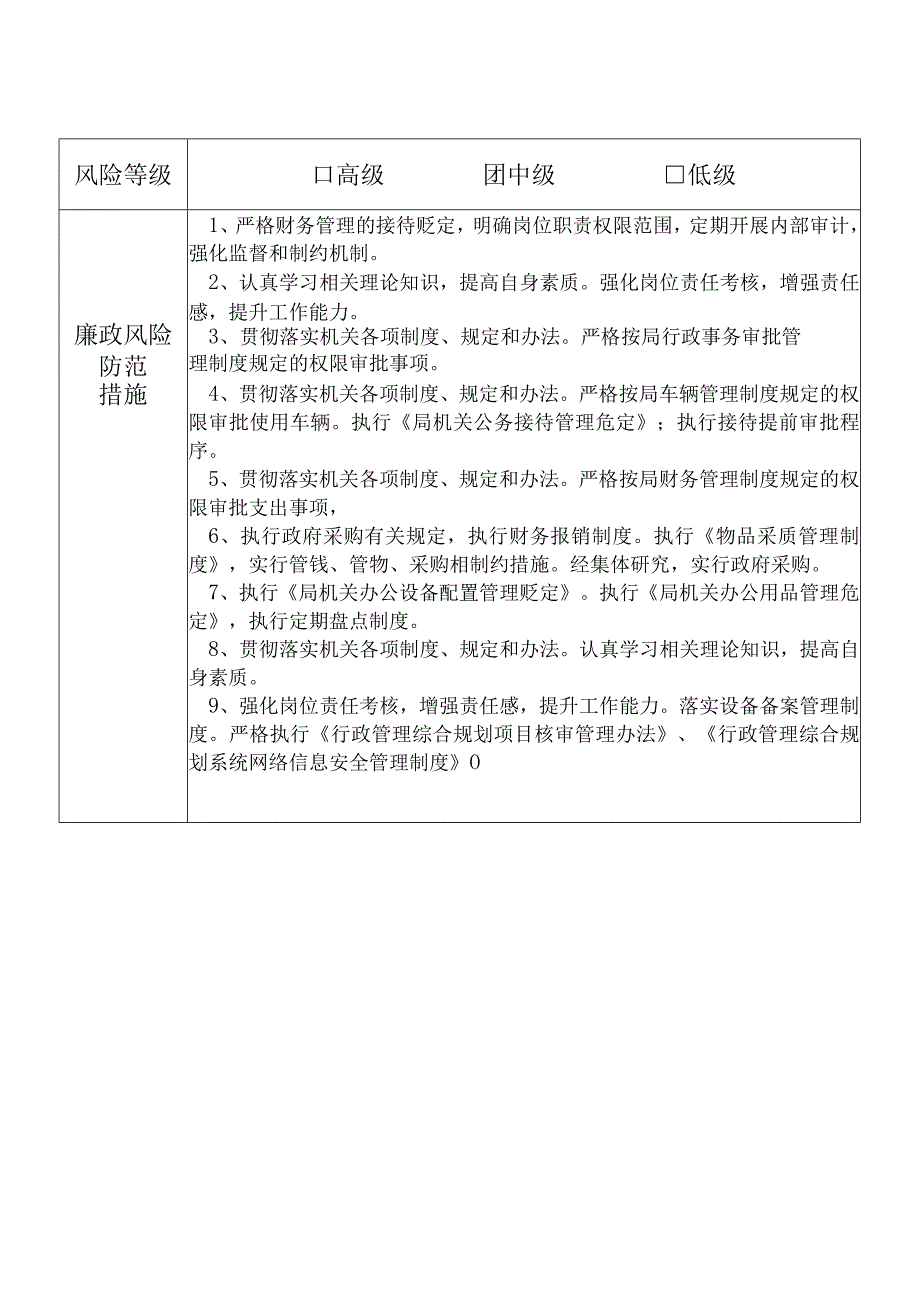 某县发展和改革部门办公室干部个人岗位廉政风险点排查登记表.docx_第2页