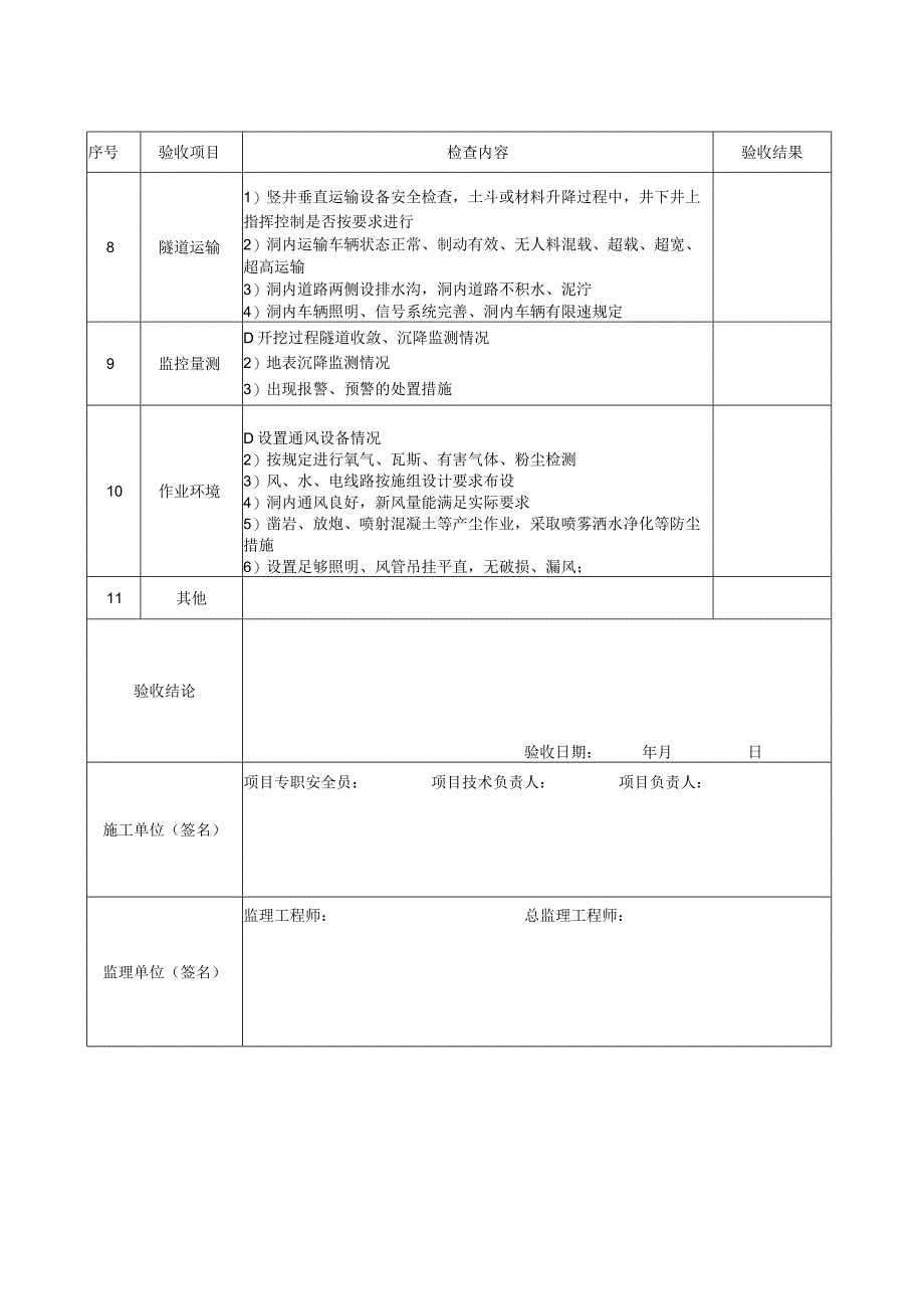 矿山法施工隧道检查验收表.docx_第2页