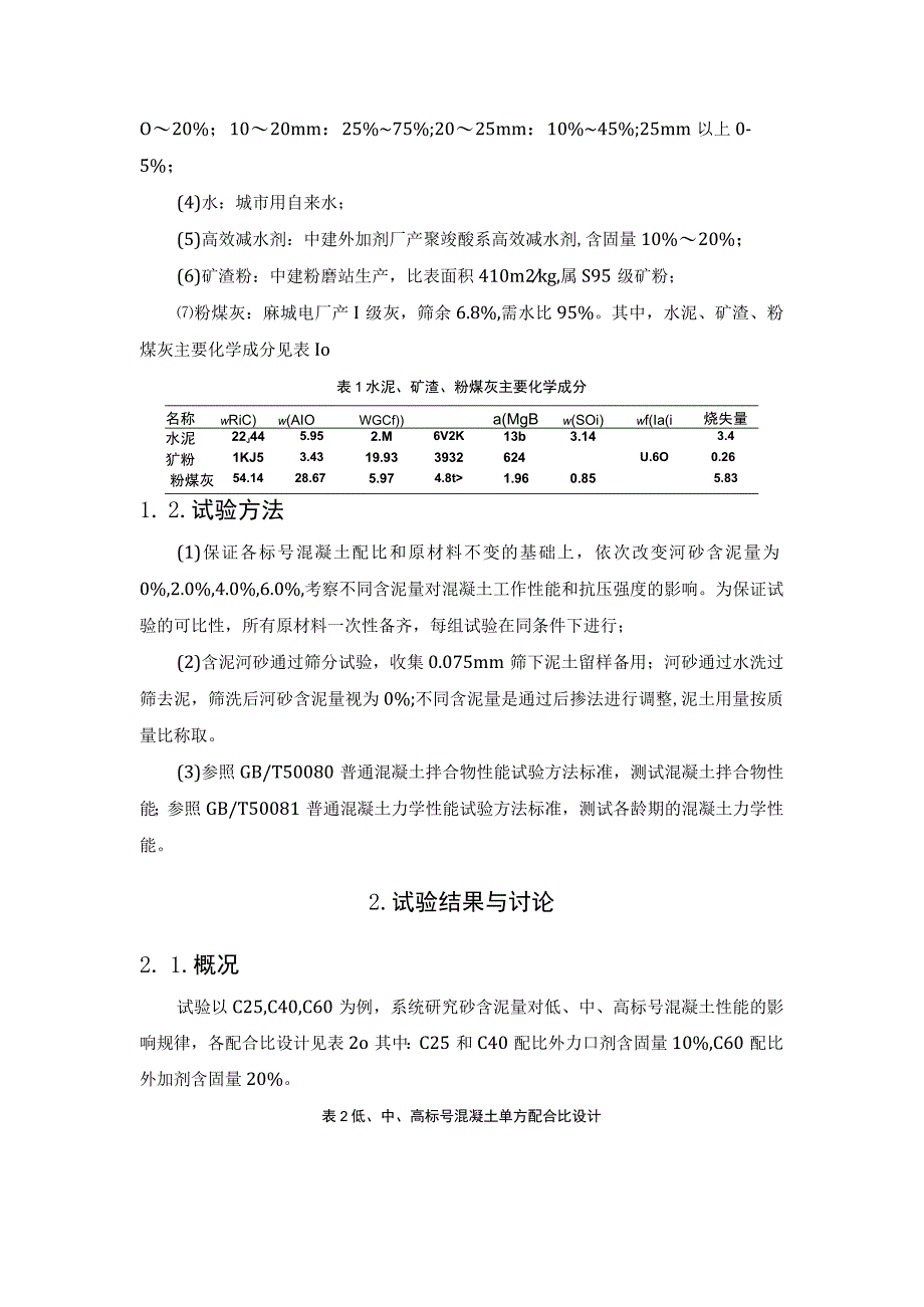 砂含泥量对混凝土性能的影响研究.docx_第2页