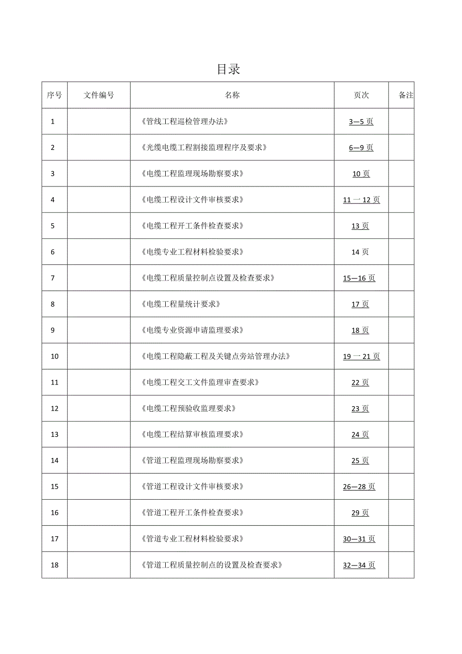 管线电缆工程作业指导书.docx_第1页