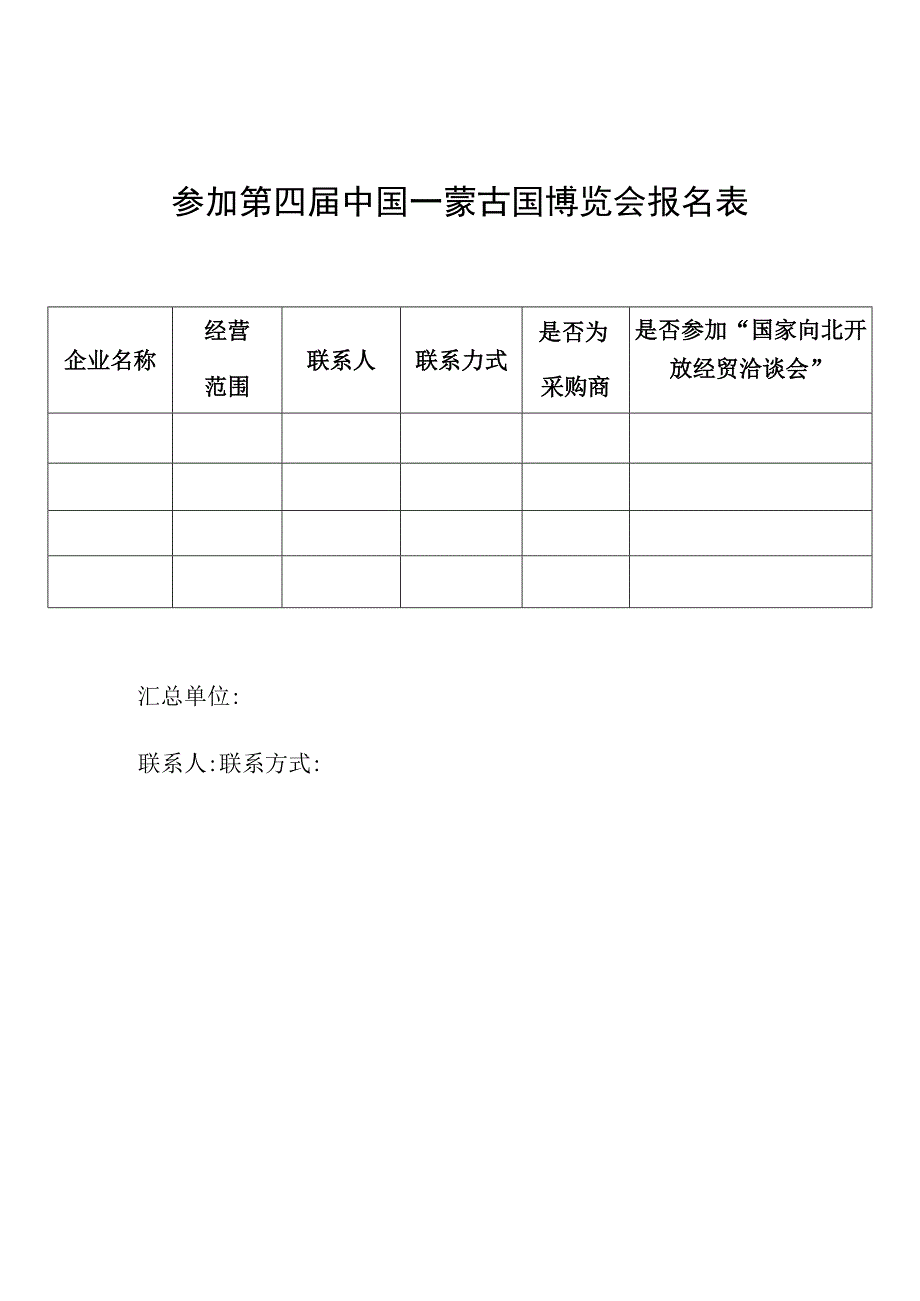 第四届中国——蒙古国博览会参展申请表.docx_第2页