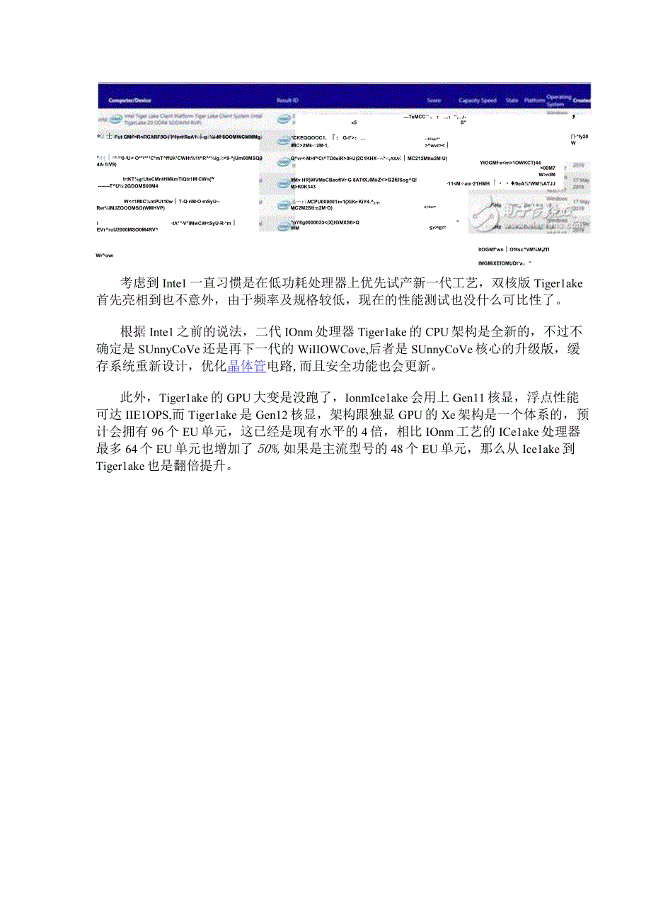 英特尔第二代TigerLake处理器曝光 基础频率1.5GHz加速频率1.8GHz.docx_第2页