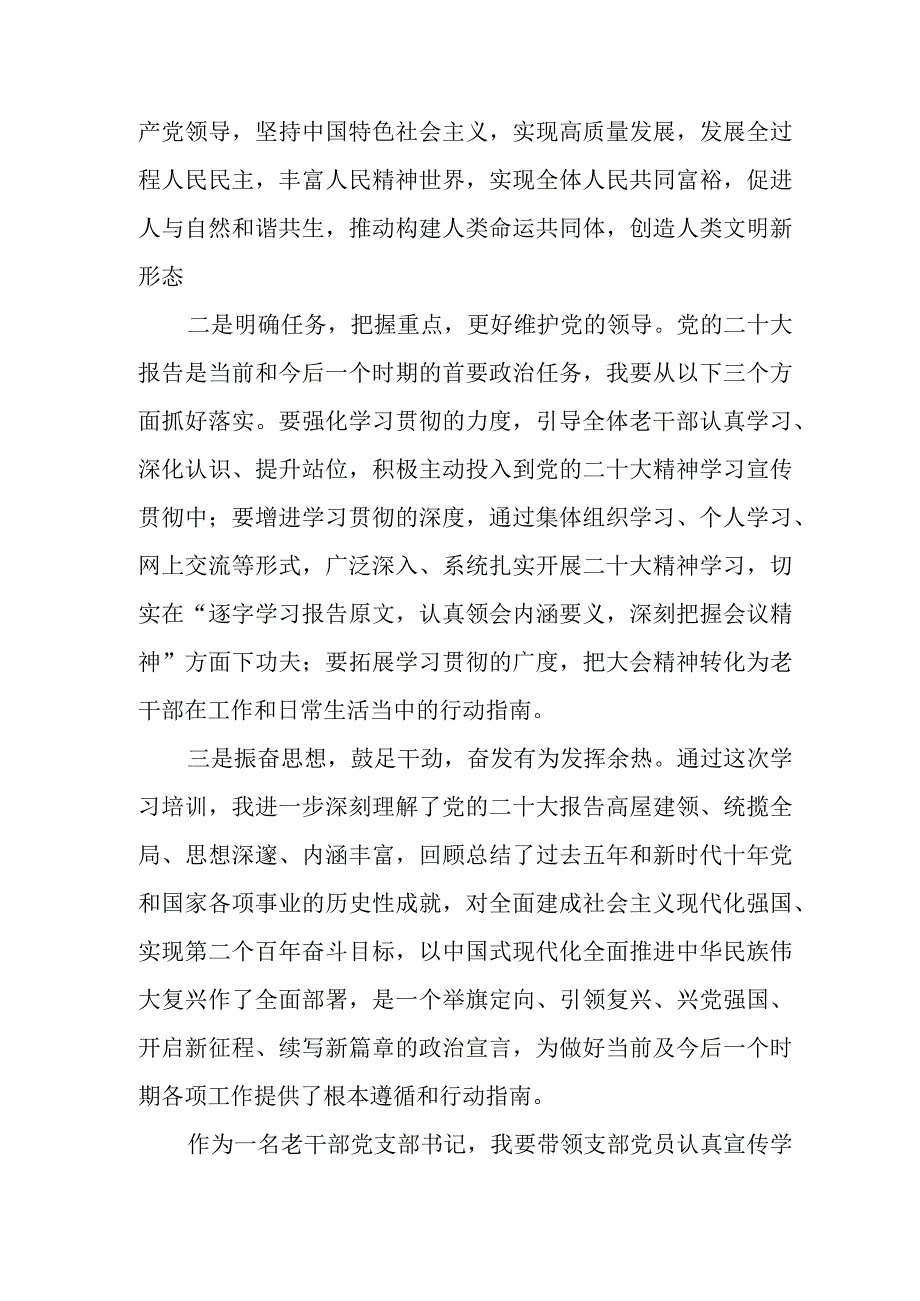 老干部党支部书记学习二十大精神得体会.docx_第2页