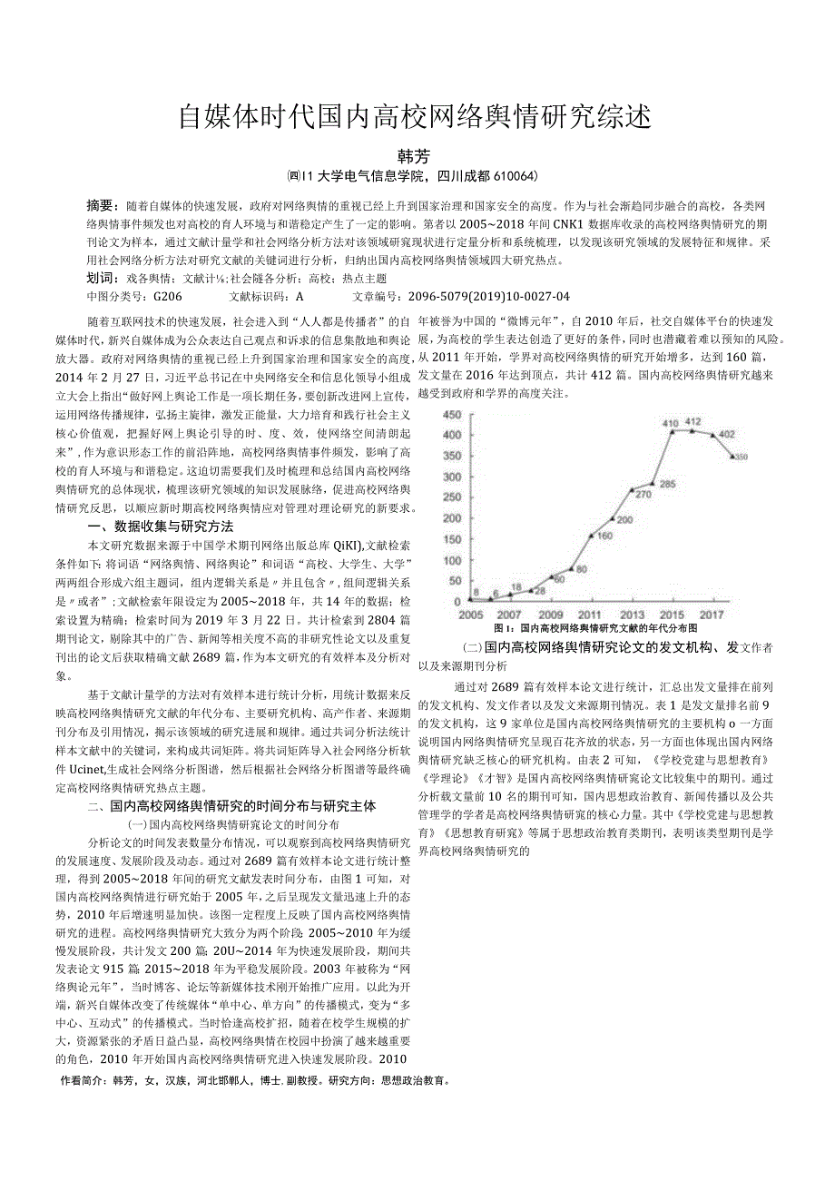 自媒体时代国内高校网络舆情研究综述.docx_第1页