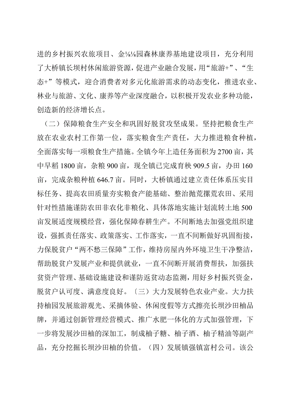 仁化县大桥镇“百县千镇万村高质量发展工程”专题调研报告.docx_第3页