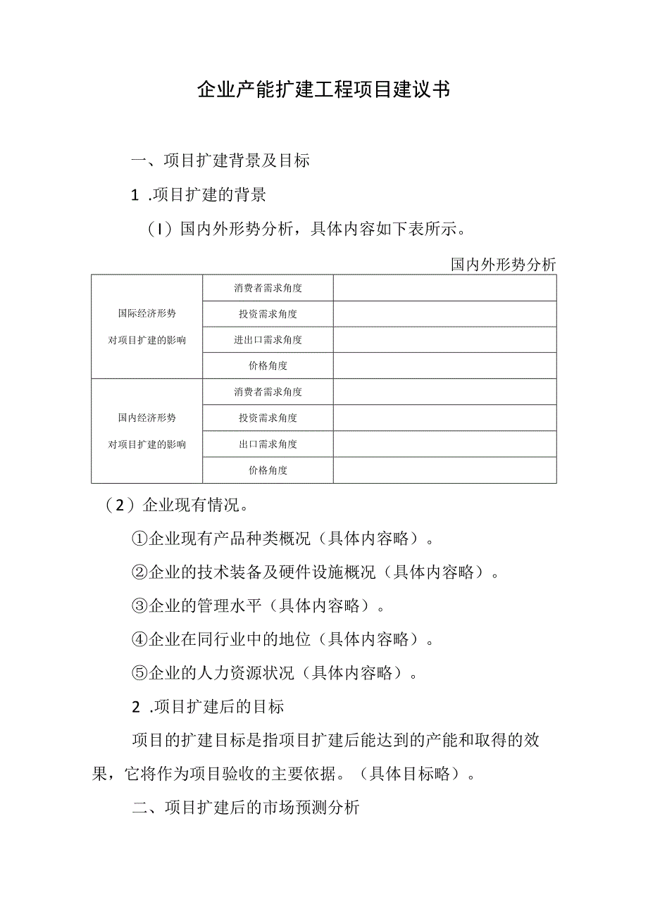 企业产能扩建工程项目建议书.docx_第1页