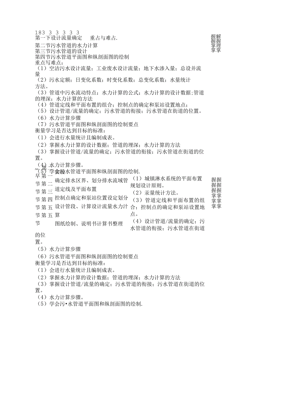 《城市排水管道工程2》课程教学大纲.docx_第3页