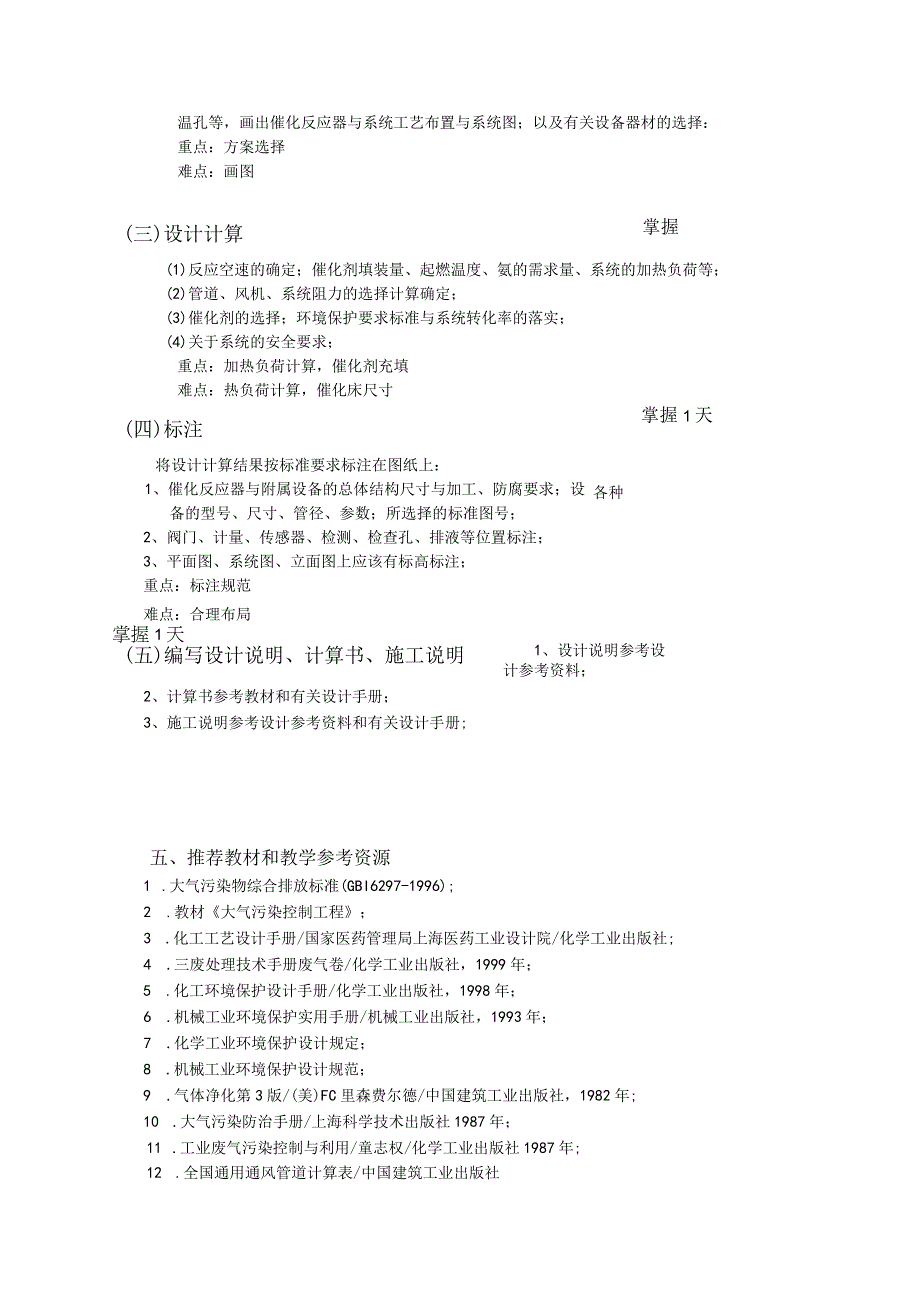 《大气污染控制工程设计》课程教学大纲.docx_第2页