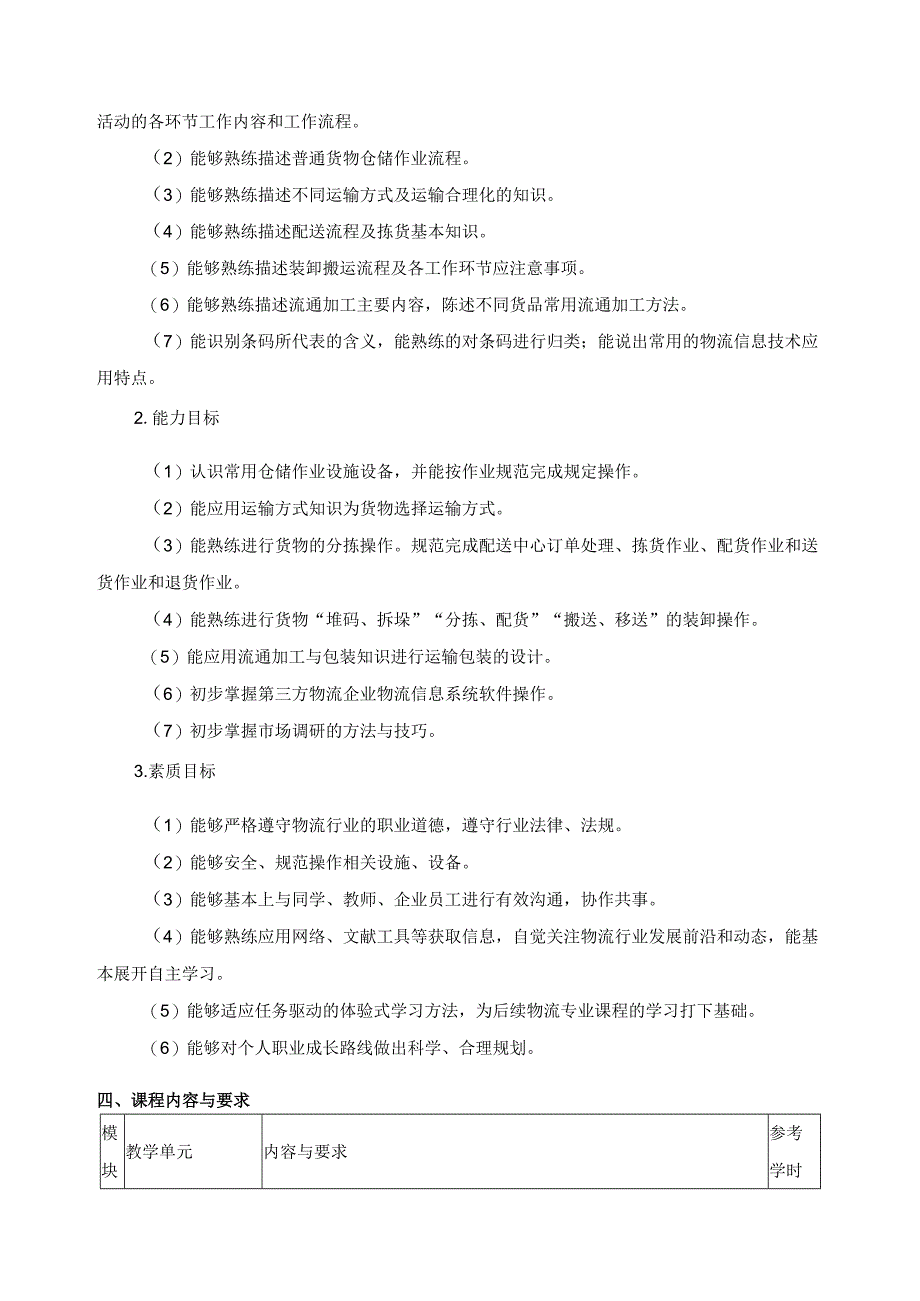 《物流管理》课程标准.docx_第2页