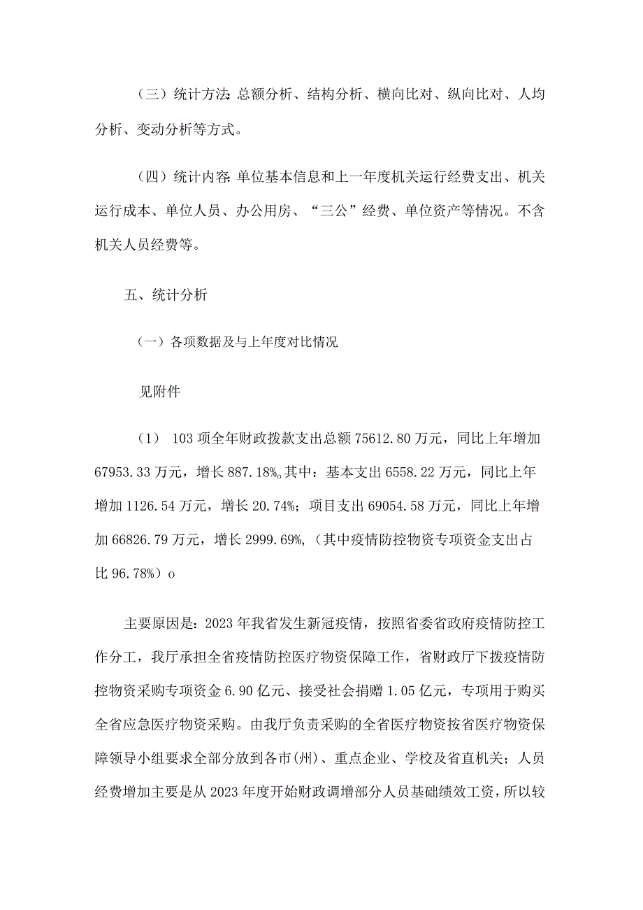 吉林省工业和信息化厅 2022 年度机关运行成本调查统计分析报告.docx_第3页