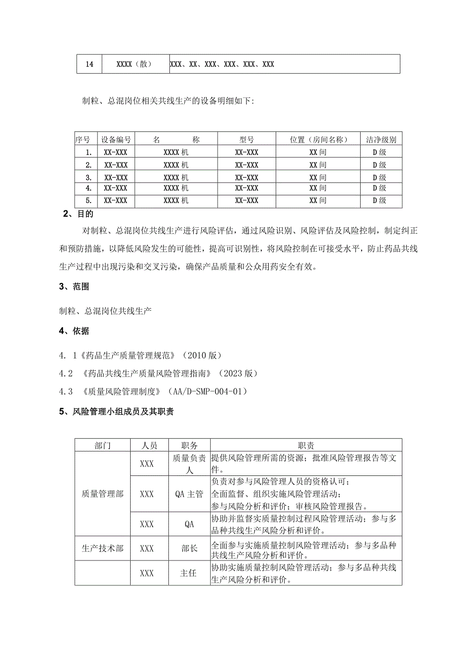 【最新】制粒、总混岗位共线生产风险评估报告.docx_第3页