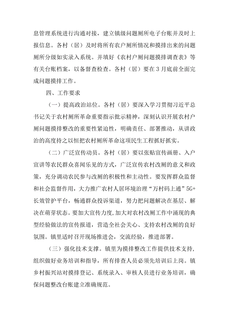 2023年XX镇农村户厕问题大排查大整改工作方案.docx_第3页