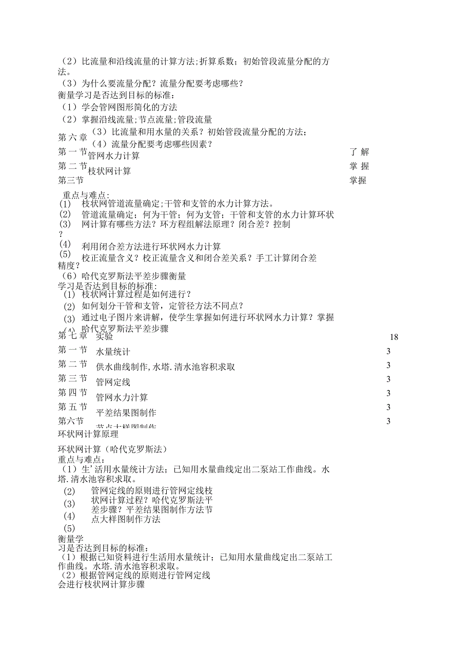 《城市给水管道工程》课程教学大纲.docx_第3页