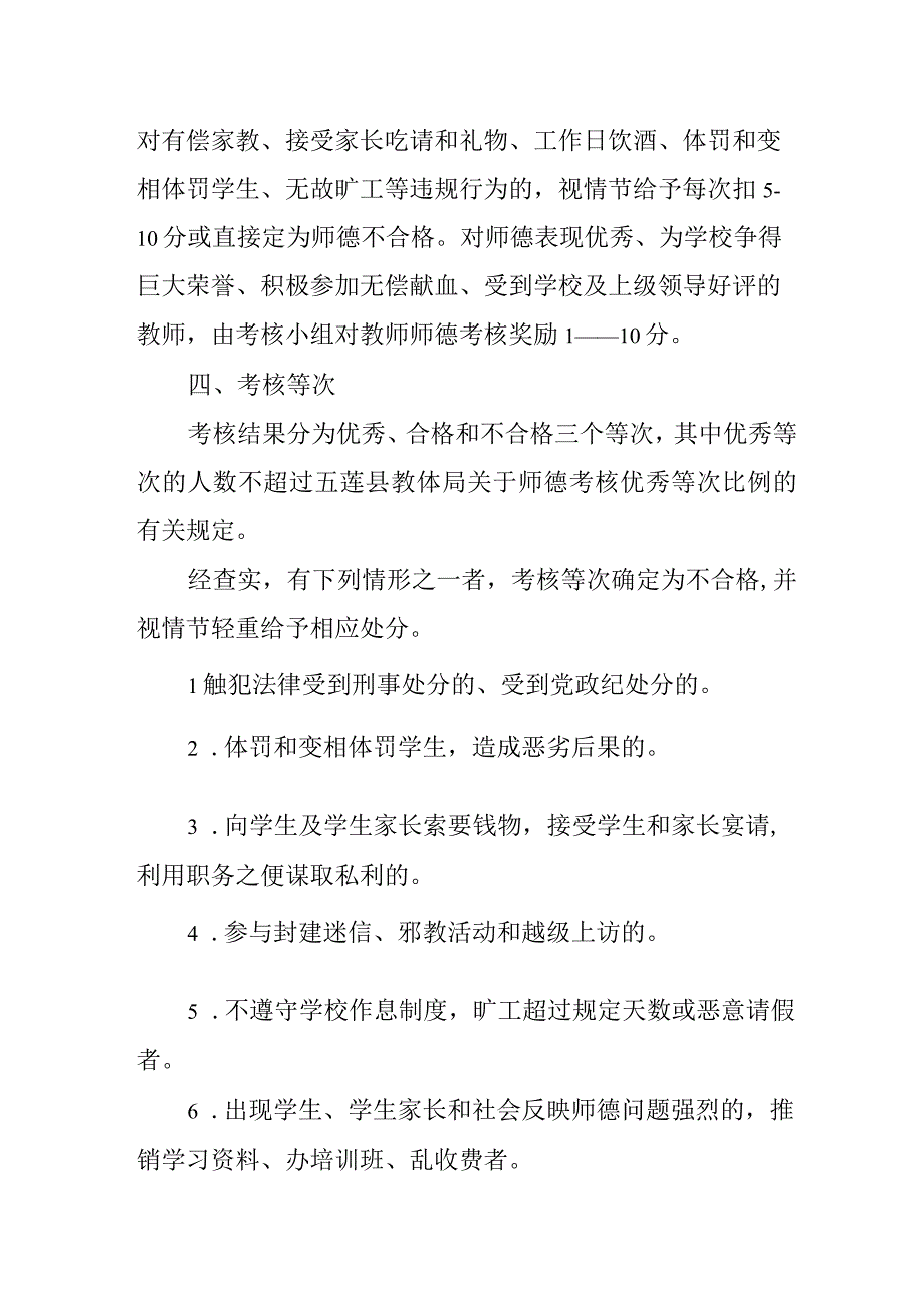 中学学校教师职业道德考核细则.docx_第2页