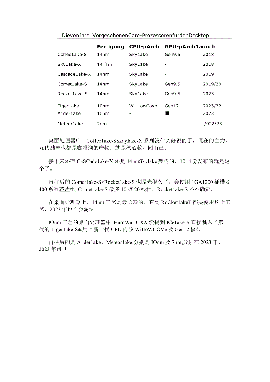 Intel处理器路线图汇总 7nm节点会有Meteor Lake处理器.docx_第2页