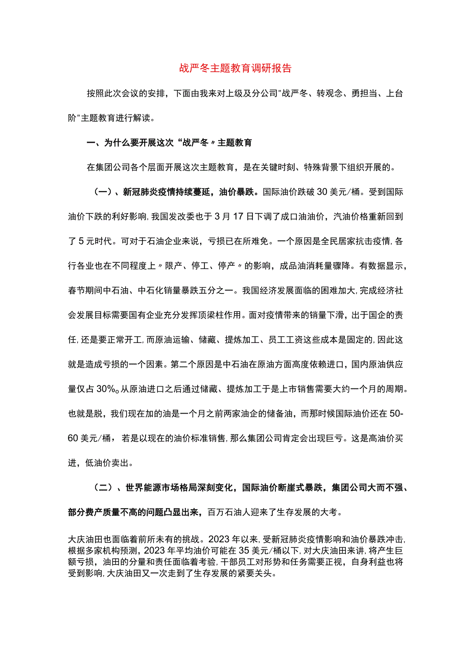 战严冬主题教育调研报告.docx_第1页