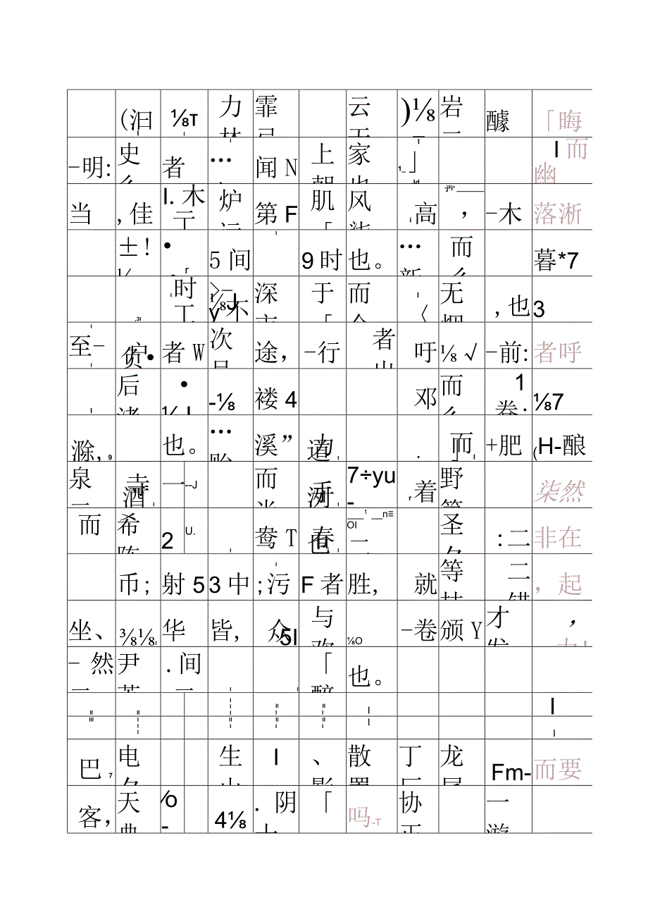 醉翁亭记田字格描红字帖（可编辑打印）.docx_第2页