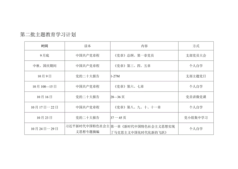 第二批主题教育学习计划.docx_第1页