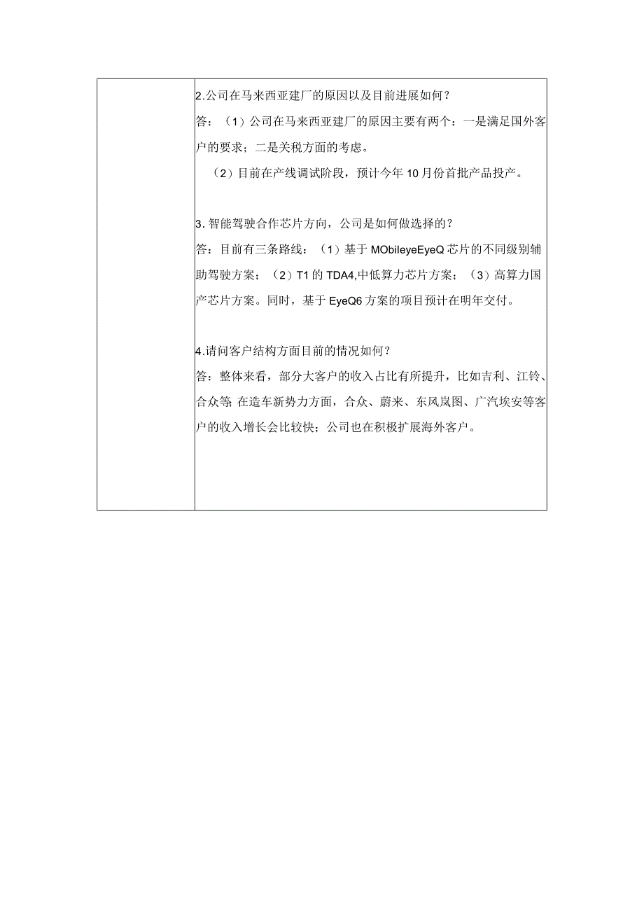 经纬恒润北京经纬恒润科技股份有限公司投资者关系活动记录表.docx_第2页