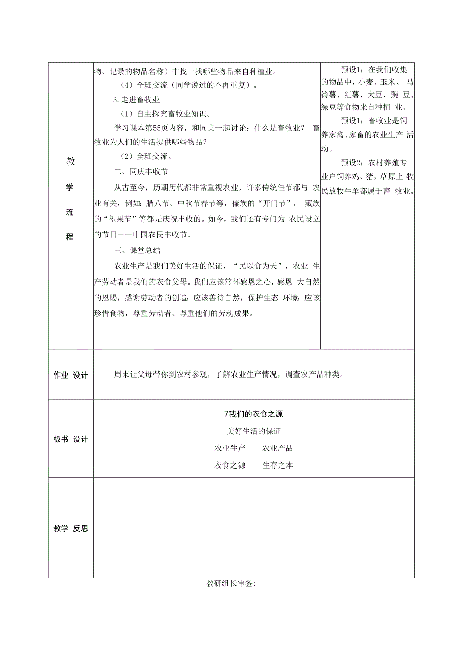 部编版四年级下册道德与法治《我们的衣食之源》教学设计.docx_第2页