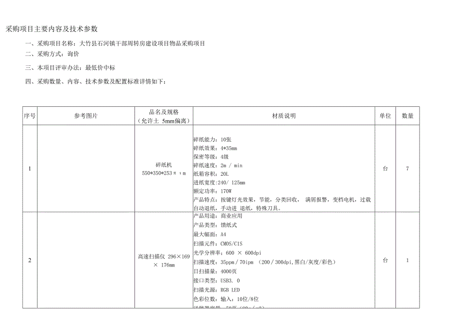 采购项目主要内容及技术参数.docx_第1页