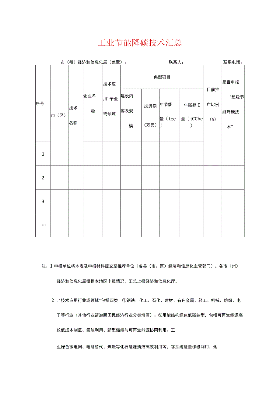 工业节能降碳技术汇总.docx_第1页