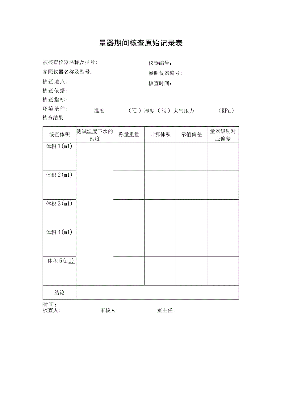 量器期间核查原始记录表.docx_第1页