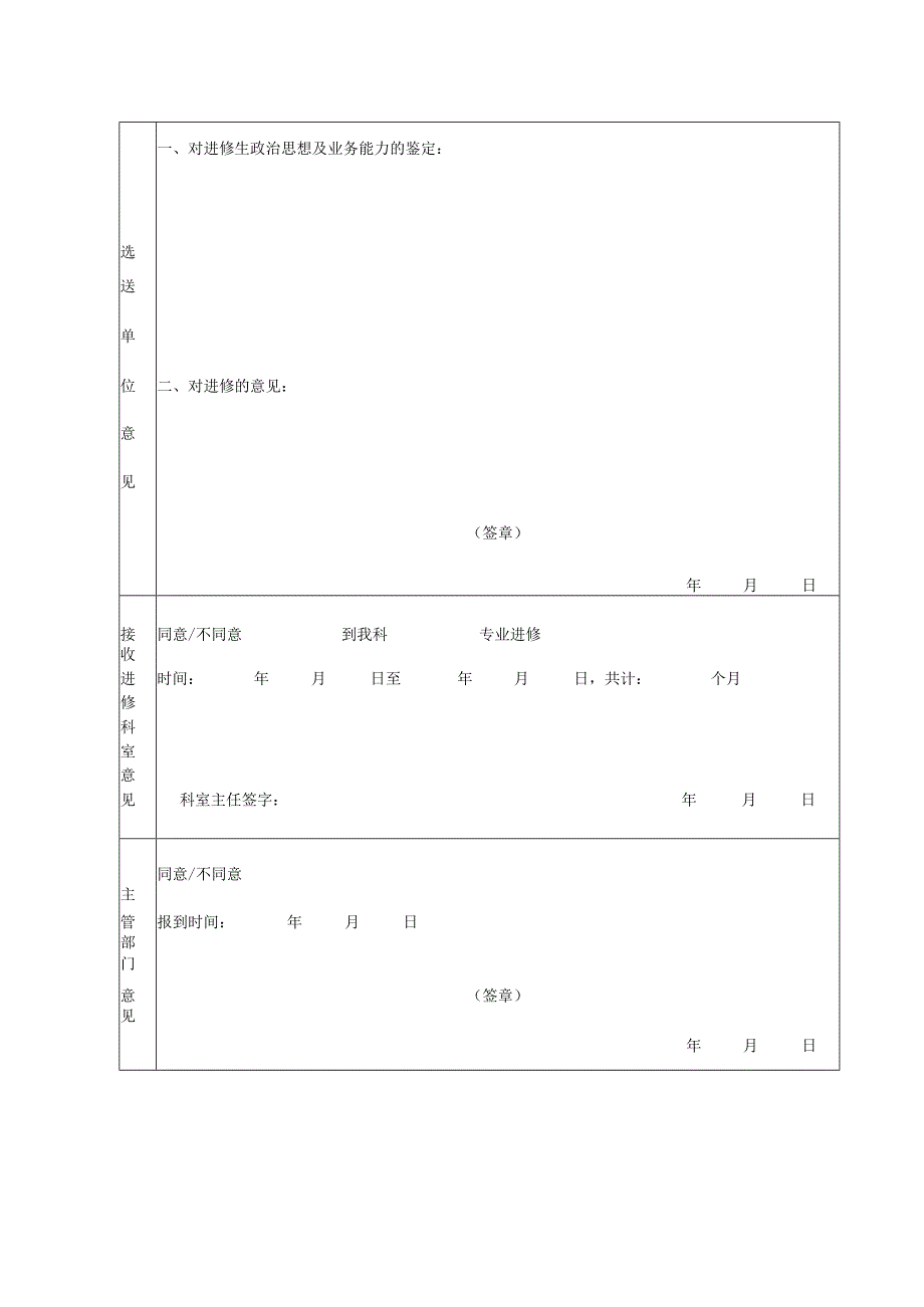 进修申请、鉴定表.docx_第3页